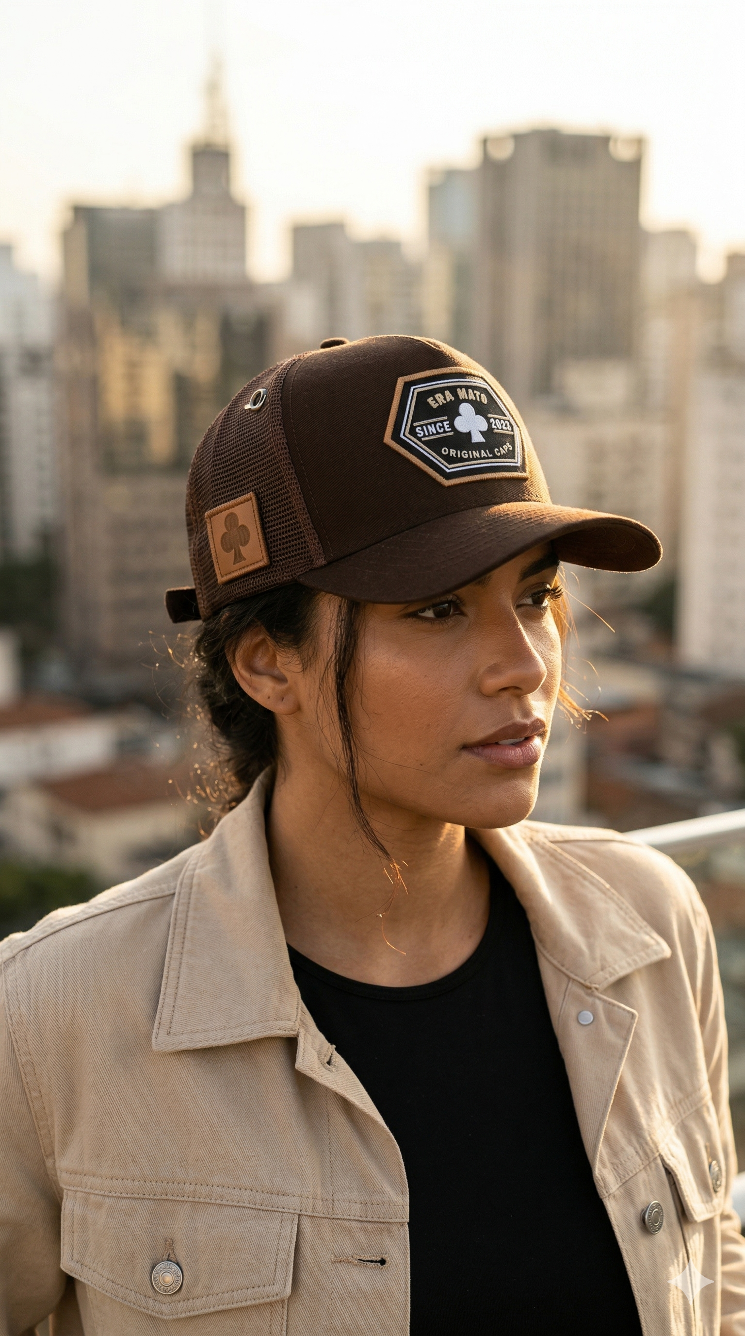 Era Mato — Boné Trucker Marrom